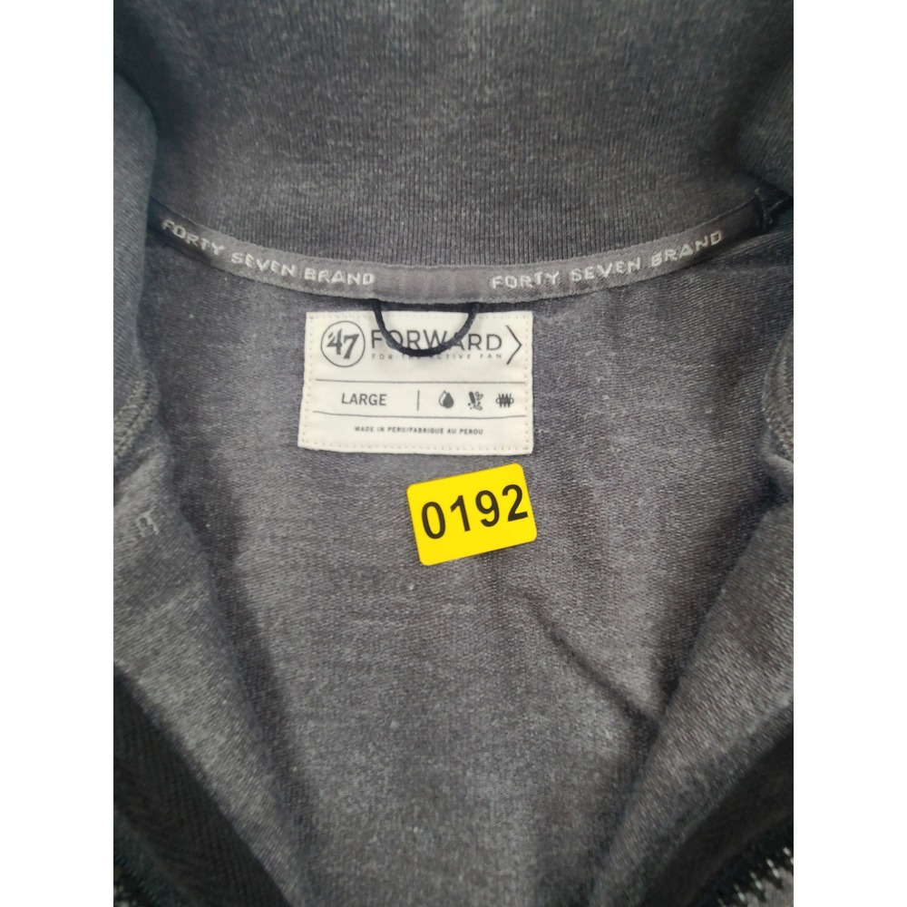 '47 San Francisco 49ers Sweater Mens Large Gray Quarter Zip Football Team NFL - Picture 5 of 6